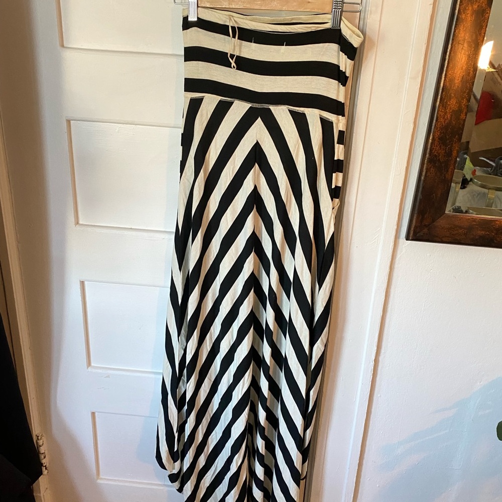 Beach dress! Strapless Hi/Low Chevron with pockets
